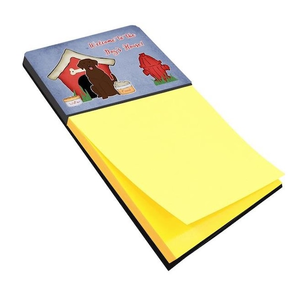 Carolines Treasures Carolines Treasures BB2810SN Dog House Collection Chocolate Labrador Sticky Note Holder BB2810SN - main
